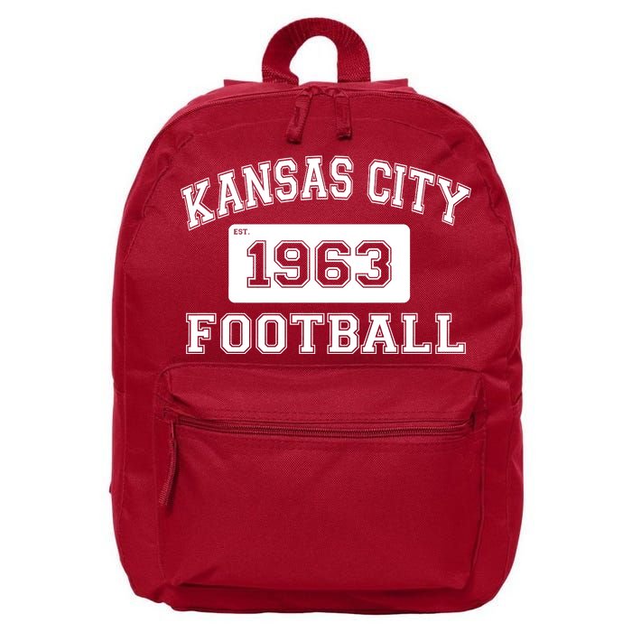 Kansas City Football Est. 1963 16 in Basic Backpack