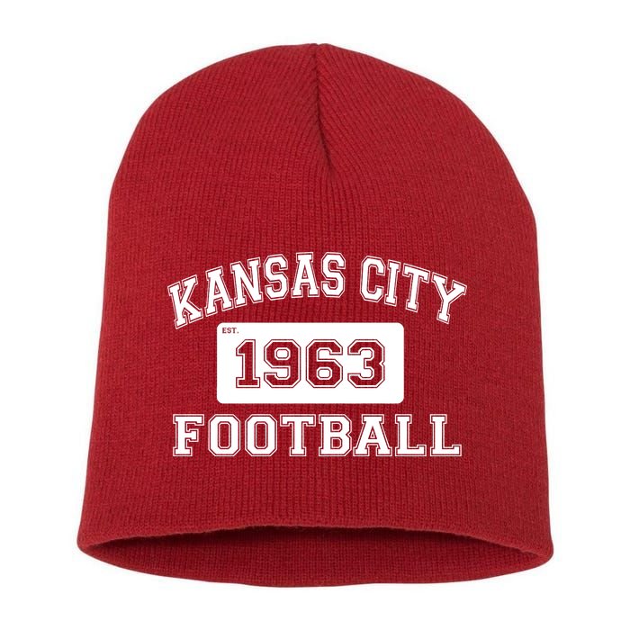 Kansas City Football Est. 1963 Short Acrylic Beanie