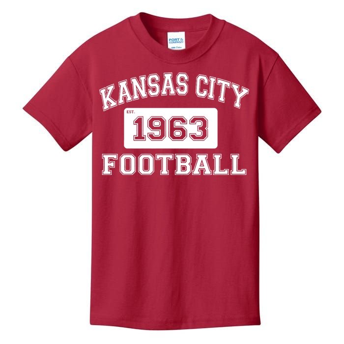 Kansas City Football Est. 1963 Kids T-Shirt