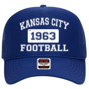 Kansas City Football Est. 1963 High Crown Mesh Back Trucker Hat