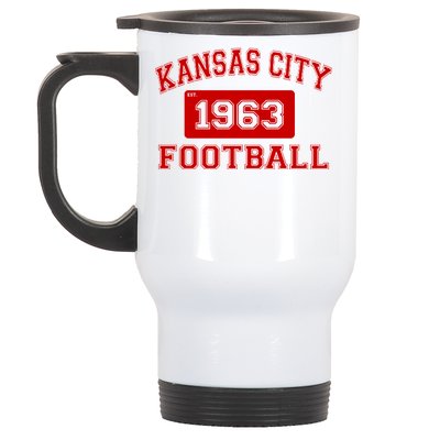 Kansas City Football Est. 1963 Stainless Steel Travel Mug