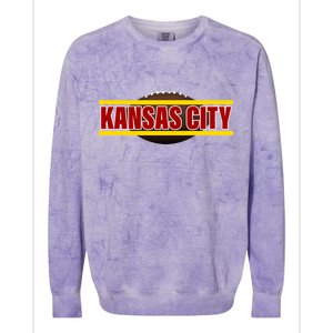 Kansas City Football Logo Colorblast Crewneck Sweatshirt