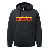 Kansas City Football Logo Performance Fleece Hoodie