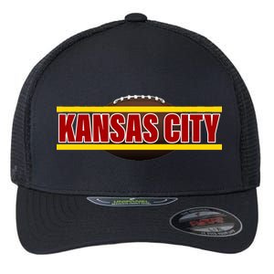 Kansas City Football Logo Flexfit Unipanel Trucker Cap