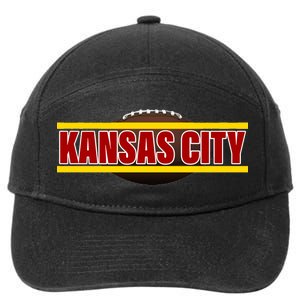 Kansas City Football Logo 7-Panel Snapback Hat