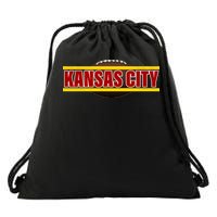 Kansas City Football Logo Drawstring Bag