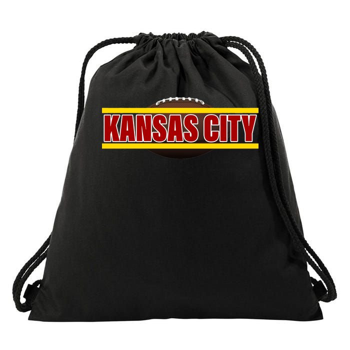 Kansas City Football Logo Drawstring Bag