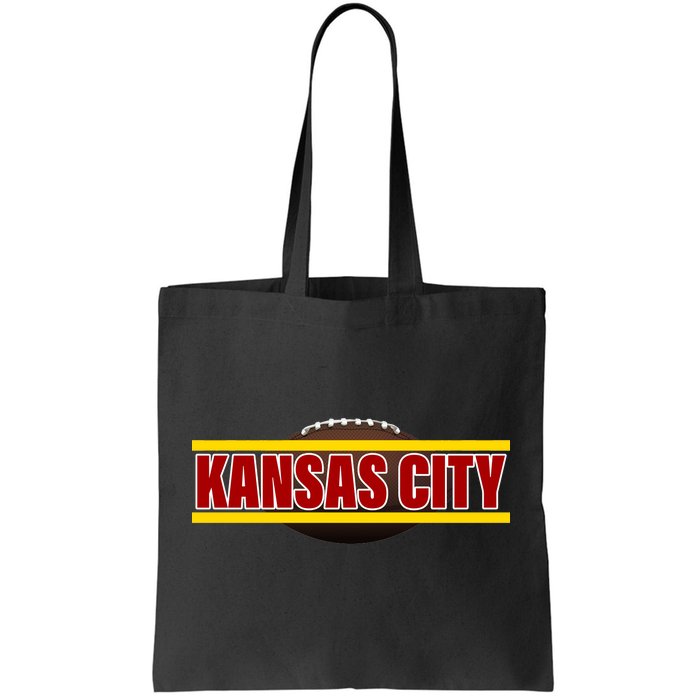 Kansas City Football Logo Tote Bag