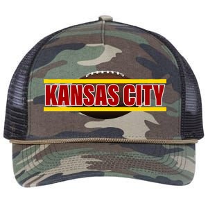 Kansas City Football Logo Retro Rope Trucker Hat Cap