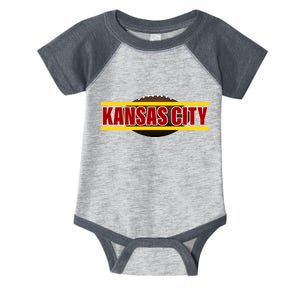 Kansas City Football Logo Infant Baby Jersey Bodysuit