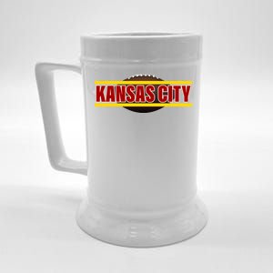 Kansas City Football Logo Beer Stein