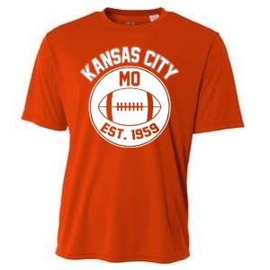 Kansas City Football MO Retro Chief Cooling Performance Crew T-Shirt