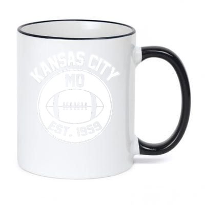 Kansas City Football MO Retro Chief 11oz Black Color Changing Mug