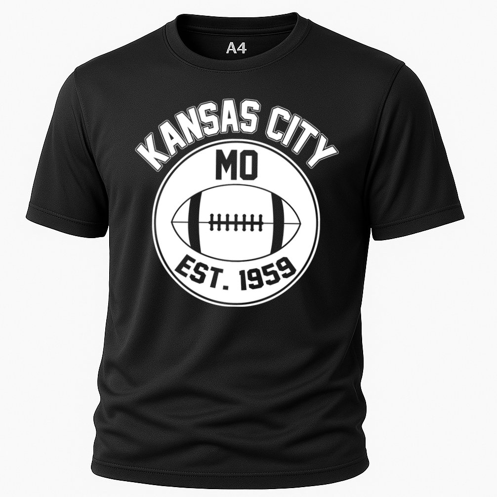 Kansas City Football MO Retro Chief Cooling Performance Crew T-Shirt