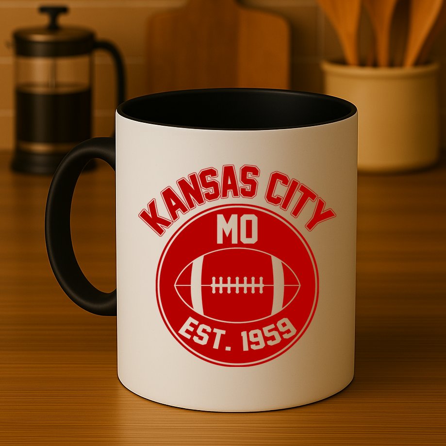 Kansas City Football MO Retro Chief Mug