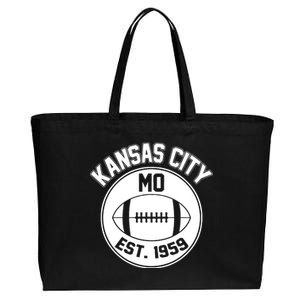 Kansas City Football MO Retro Chief Cotton Canvas Jumbo Tote