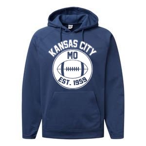 Kansas City Football MO Retro Chief Performance Fleece Hoodie