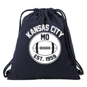 Kansas City Football MO Retro Chief Drawstring Bag