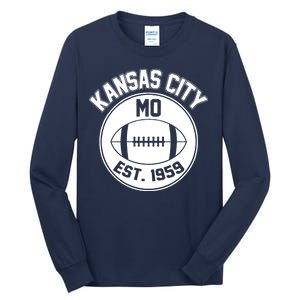 Kansas City Football MO Retro Chief Tall Long Sleeve T-Shirt