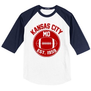 Kansas City Football MO Retro Chief Baseball Sleeve Shirt