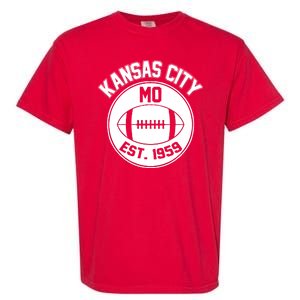 Kansas City Football MO Retro Chief Garment-Dyed Heavyweight T-Shirt