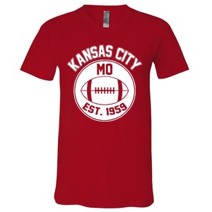 Kansas City Football MO Retro Chief V-Neck T-Shirt