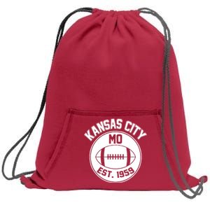 Kansas City Football MO Retro Chief Sweatshirt Cinch Pack Bag