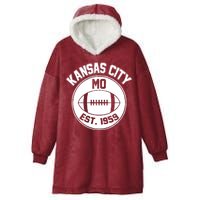 Kansas City Football MO Retro Chief Hooded Wearable Blanket