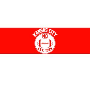 Kansas City Football MO Retro Chief Bumper Sticker