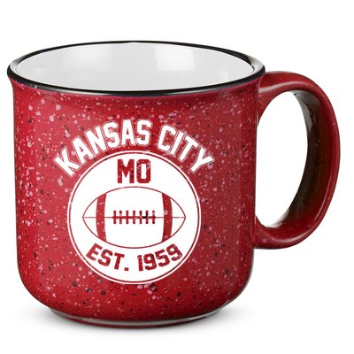 Kansas City Football MO Retro Chief 15oz Campfire Ceramic Mug