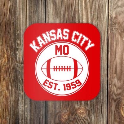 Kansas City Football MO Retro Chief Coaster