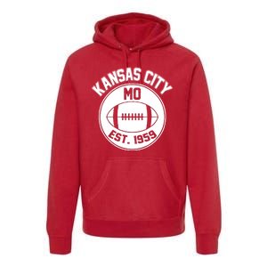 Kansas City Football MO Retro Chief Premium Hoodie