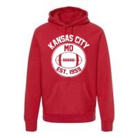 Kansas City Football MO Retro Chief Premium Hoodie