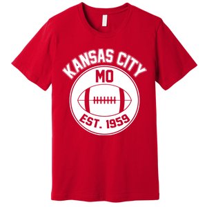 Kansas City Football MO Retro Chief Premium T-Shirt