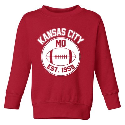 Kansas City Football MO Retro Chief Toddler Sweatshirt