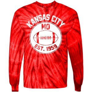 Kansas City Football MO Retro Chief Tie-Dye Long Sleeve Shirt