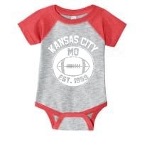 Kansas City Football MO Retro Chief Infant Baby Jersey Bodysuit