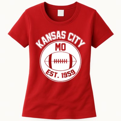 Kansas City Football MO Retro Chief Womens T-Shirt