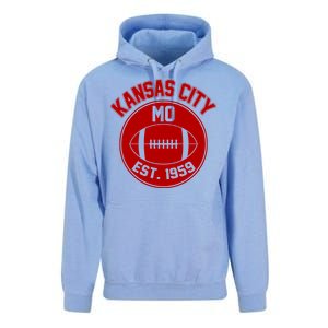 Kansas City Football MO Retro Chief Unisex Surf Hoodie