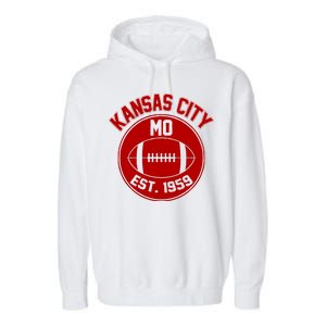 Kansas City Football MO Retro Chief Garment-Dyed Fleece Hoodie