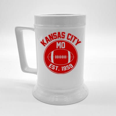 Kansas City Football MO Retro Chief Beer Stein