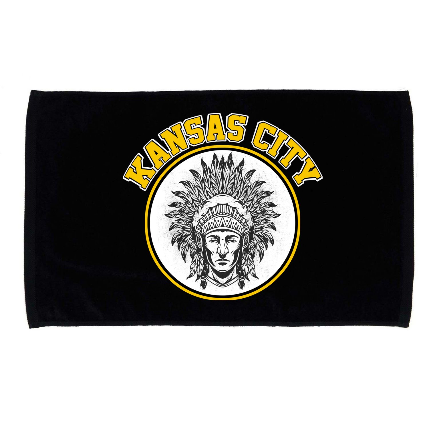 Kansas City Football Vintage Retro KC Logo Microfiber Hand Towel