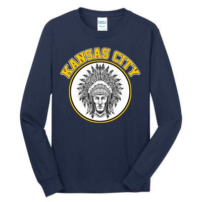 Kansas City Football Vintage Retro KC Logo Tall Long Sleeve T-Shirt