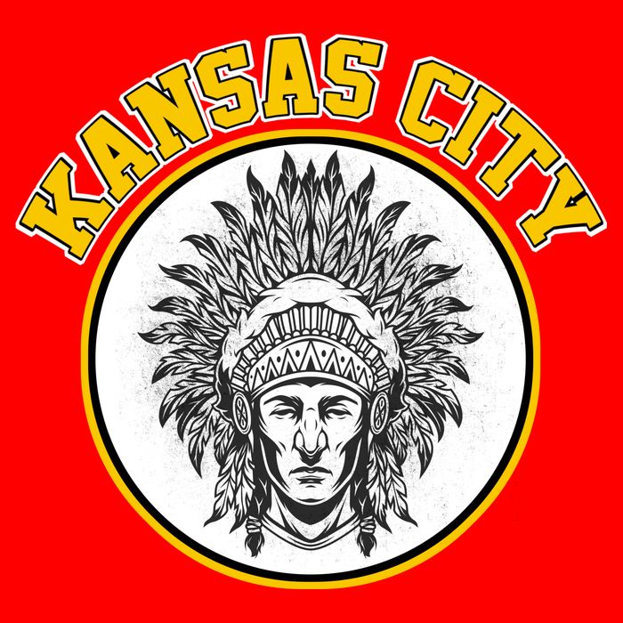 Kansas City Football Vintage Retro KC Logo Doggie Tank