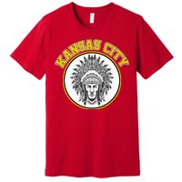 Kansas City Football Vintage Retro KC Logo Premium T-Shirt