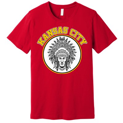 Kansas City Football Vintage Retro KC Logo Premium T-Shirt