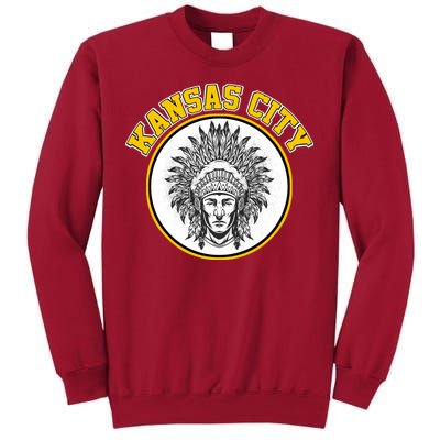 Kansas City Football Vintage Retro KC Logo Tall Sweatshirt