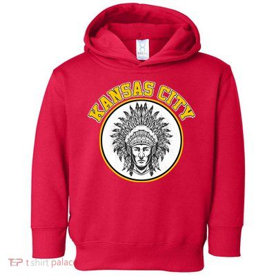 Kansas City Football Vintage Retro KC Logo Toddler Hoodie