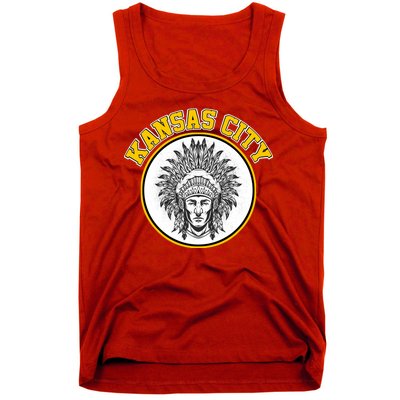 Kansas City Football Vintage Retro KC Logo Tank Top