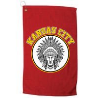 Kansas City Football Vintage Retro KC Logo Platinum Collection Golf Towel